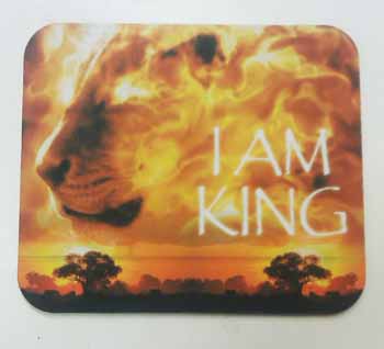 Lion mouse pads made with sublimation printing